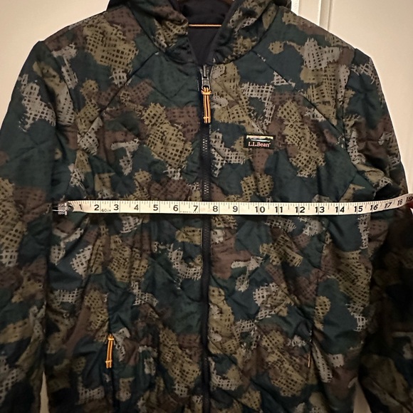 L.L. Bean Camouflage Reversible Jacket Boys Large - Picture 8 of 15